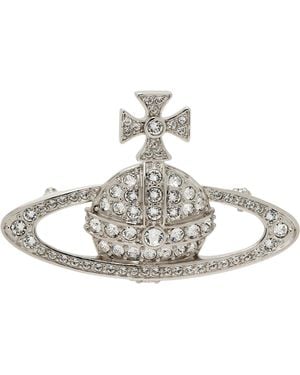 Vivienne Westwood Bas Relief Brooch - Metallic