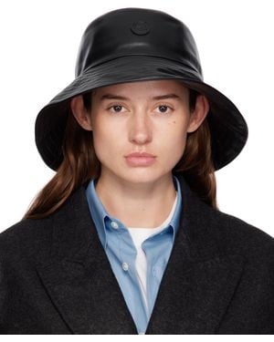 Moncler Genius Moncler X Ee72 Leather Bucket Hat - Black