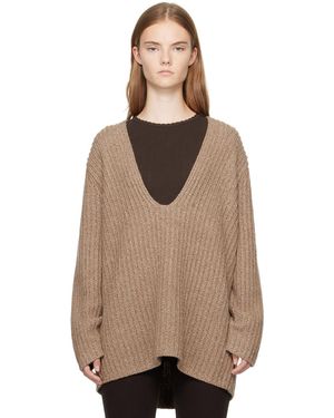 Leset Pull Emma À Col En V Plongeant - Neutre