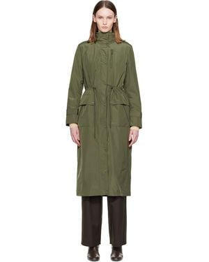 Mackage Khaki Magdelena Maxi-Length Rain Jacket - Green