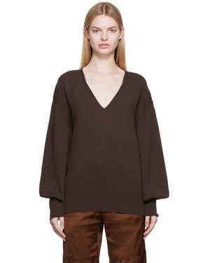 Tom Ford ブラウン Vネックセーター