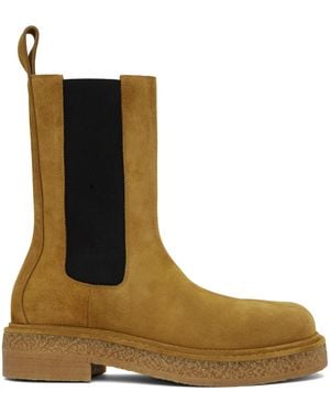 Bottega Veneta Tan Haddock Chelsea Boots - Brown