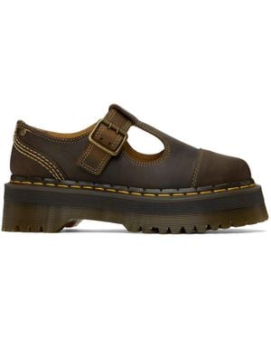Dr. Martens Bethan Arc Leather Platform Mary Jane Oxfords - Black