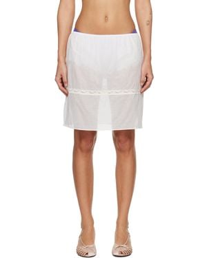 Fruity Booty Lace Trim Bloomer Midi Skirt - White
