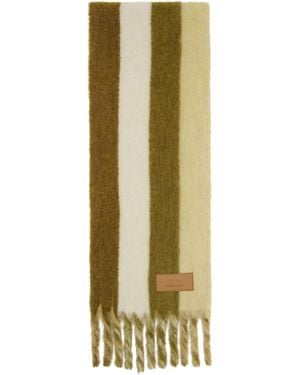 Ami Paris Striped Alpaca Scarf - Multicolour