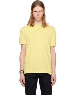 Tom Ford Piquet Polo - Yellow