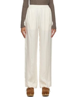 See By Chloé Off-white Pinched Seams Lounge Pants
