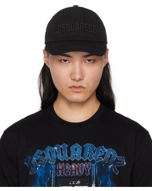 DSquared² Dsqua2 ロゴ ベースボールキャップ - ブラック
