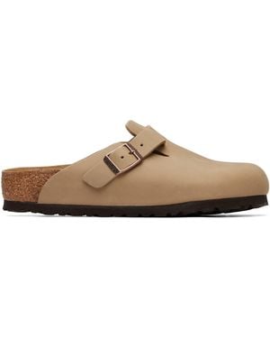Birkenstock Regular Boston Oiled Leather Loafers - Brown