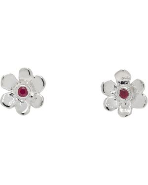 Mondo Mondo Mini Daisy Stud Earrings - Black