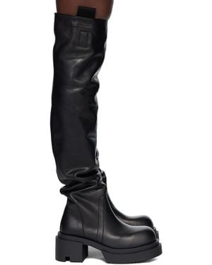 Rick Owens Concordians Wader Bogun Tall Boots - Black
