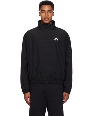 Marine Serre 'Ms Sport' Nylon Track Jacket - Black