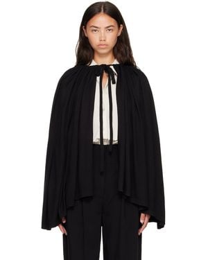 TOTEME Drawstring Cape - Black