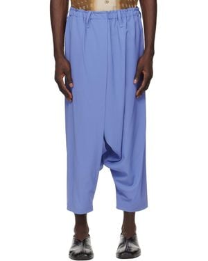 Issey Miyake Seamless Trousers - Blue