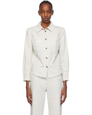 Magda Butrym Grey 06 Denim Shirt - Multicolour