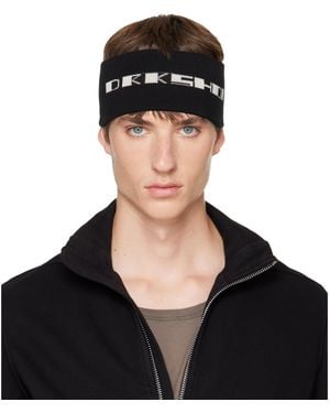 Rick Owens Tower Knit Headband - Black