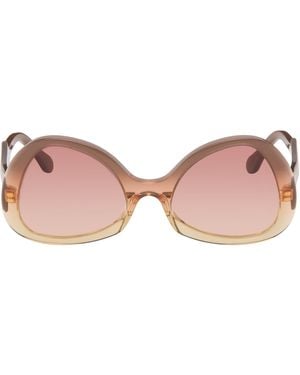 Marni Taupe Anu Ohia Sunglasses - Pink
