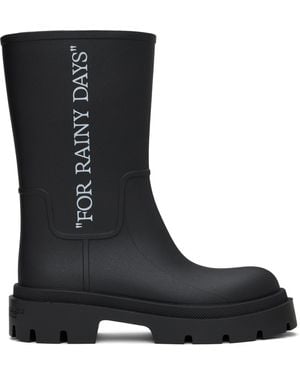 Off-White c/o Virgil Abloh ブラック Reboot Rainy Days チェルシーブーツ