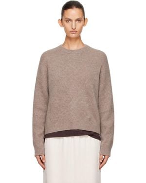 Loulou de Saison Tristan Lds Yak Blend Jumper - Brown