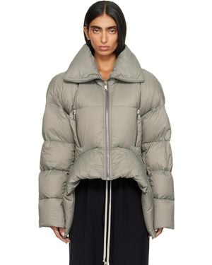 Rick Owens Taupe Tower Draculimo Down Jacket - Grey