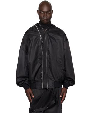 Y. Project Double Zip Bomber Jacket - Black