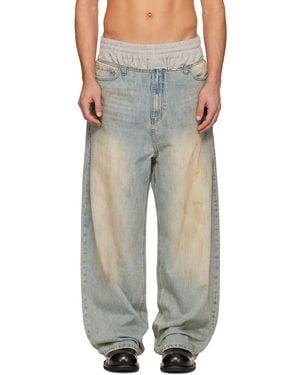 we11done Layered Jeans - Blue