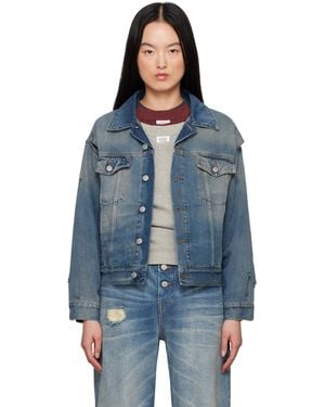 MM6 by Maison Margiela ブルー フェード デニムジャケット