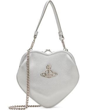 Vivienne Westwood Belle Heart Frame Bag - White