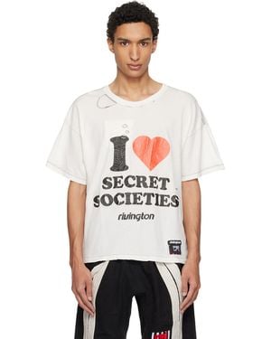 RIVINGTON roi Rebis Off- 'Secret Societies' Tyler T-Shirt - White