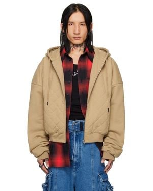 Lu'u Dan Quilted Hoodie - Blue