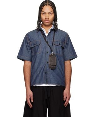 Sacai Light Weight Denim Shirt - Blue