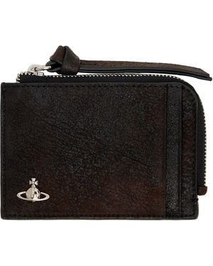 Vivienne Westwood Zip Card Holder - Black