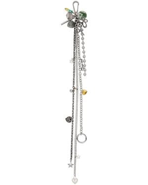 Marland Backus Gunmetal Chain Keychain - Black