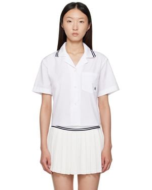 Sporty & Rich 'Src' Sailor Shirt - White