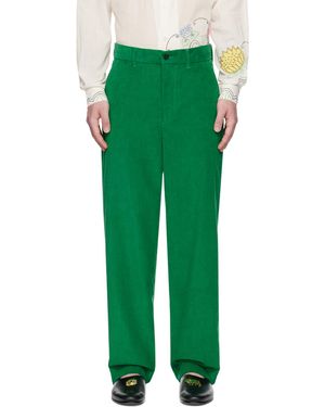 Bode Green Standard Trousers