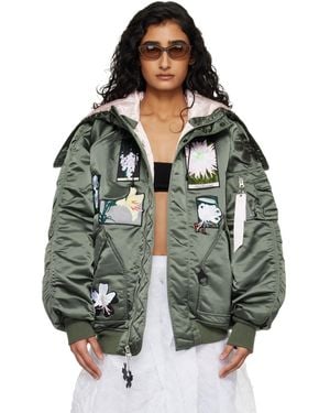 Cecilie Bahnsen Alpha Industries X N-2B Bomber Jacket - Green
