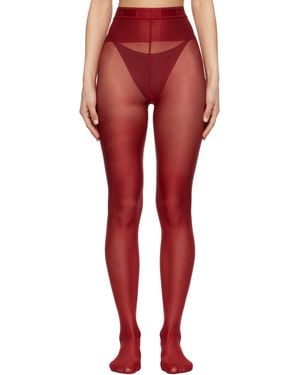 Wolford レッド Neon 40 タイツ