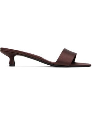 Loulou de Saison Burgundy Elys Mules - Black
