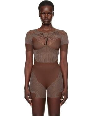Poster Girl Vivian Bodysuit - Brown