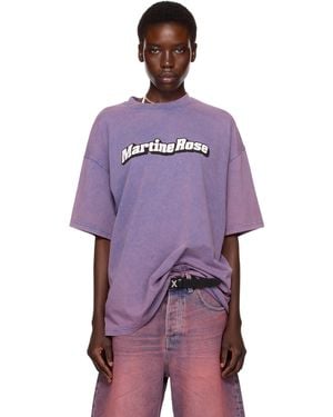 Martine Rose Ssense Exclusive Oversized Short Sleeve T-Shirt - Purple
