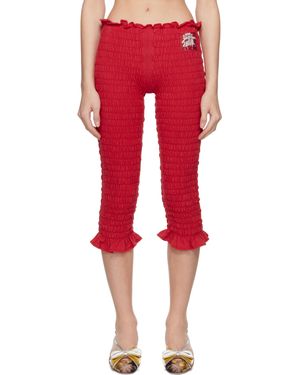 Conner Ives Shirred Capri Trousers