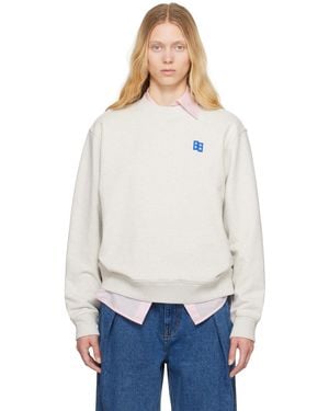 Adererror Sig; Bl Tag 01 Sweatshirt - Blue