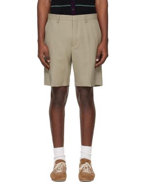 Dries Van Noten Wool Shorts - Natural