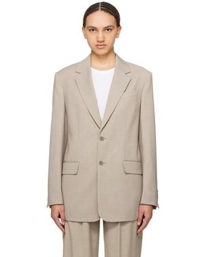 Filippa K Taupe Davina Blazer - Natural