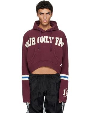 Doublet Burgundy Pztoday Edition 'Only Fans' Hoodie - Red