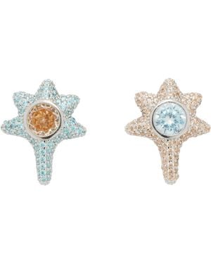 Collina Strada Coral Stud Earrings - Black