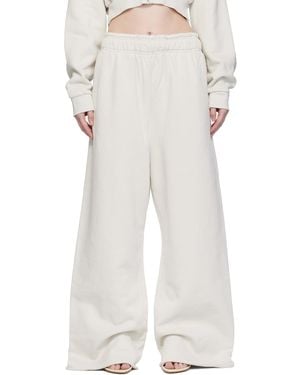 Entire studios Off- Full Joggers - White