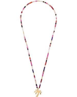 Palm Angels Palm Beads Necklace - Black
