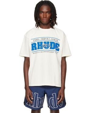 Rhude Off- Chrono T-Shirt - Blue