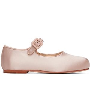 Sandy Liang Mary Jane Pointe Ballerina Flats - Black